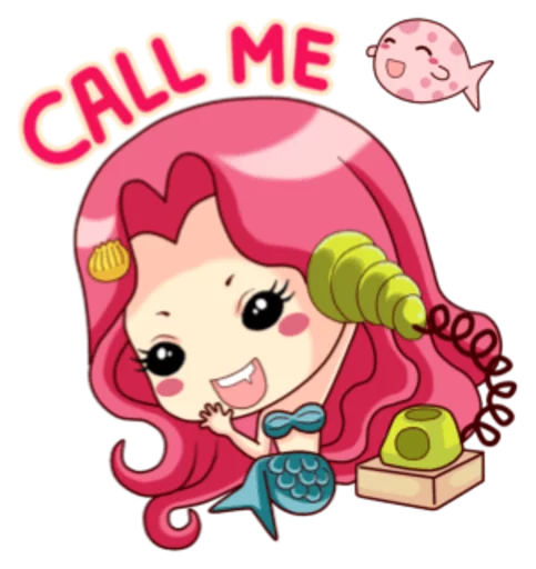 📞 Стикер «Mervenus Sweet Mermaid Of The Sea» для Telegram