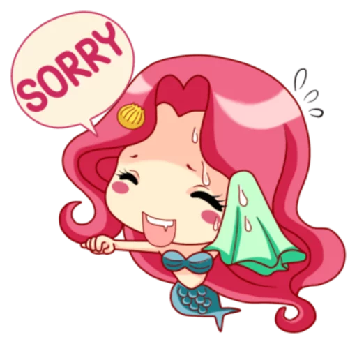 🙇 Стикер «Mervenus Sweet Mermaid Of The Sea» для Telegram