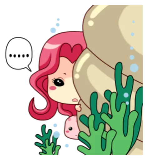 👀 Стикер «Mervenus Sweet Mermaid Of The Sea» для Telegram