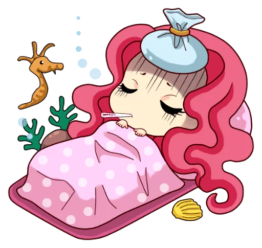 😷 Стикер «Mervenus Sweet Mermaid Of The Sea» для Telegram