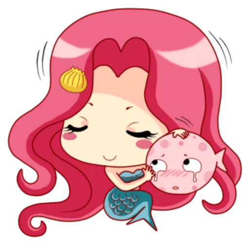 😗 Стикер «Mervenus Sweet Mermaid Of The Sea» для Telegram