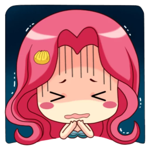 😩 Стикер «Mervenus Sweet Mermaid Of The Sea» для Telegram