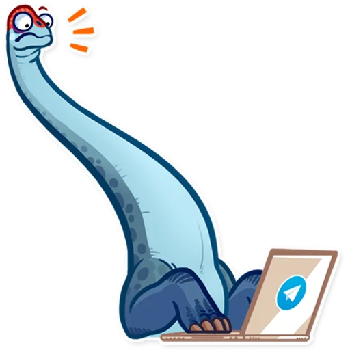 😨 Стикер «Dinosaurs» для Telegram