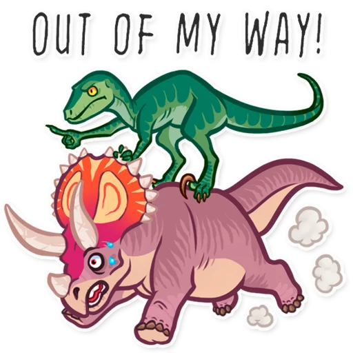 🏃 Стикер «Dinosaurs» для Telegram