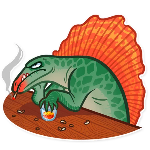 🥃 Стикер «Dinosaurs» для Telegram