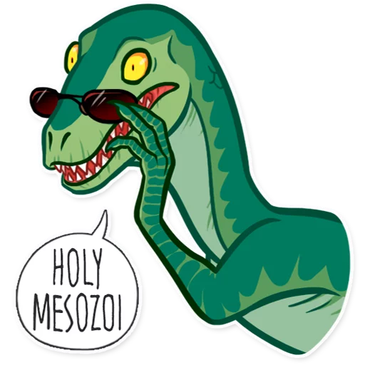 😦 Стикер «Dinosaurs» для Telegram