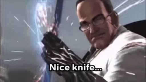 🔪 Стикер «Metal Gear Rising» для Telegram
