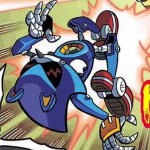 😵‍💫 Стикер «Metal Sonic» для Telegram