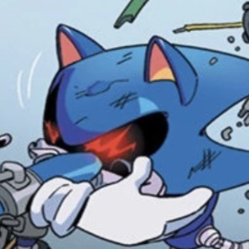 😵‍💫 Стикер «Metal Sonic» для Telegram