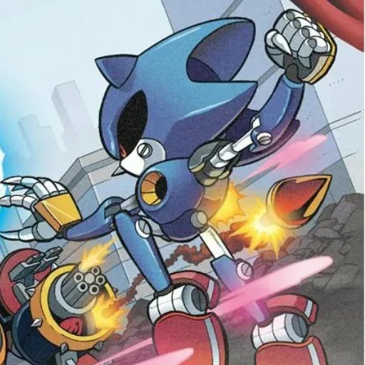 🤖 Стикер «Metal Sonic» для Telegram