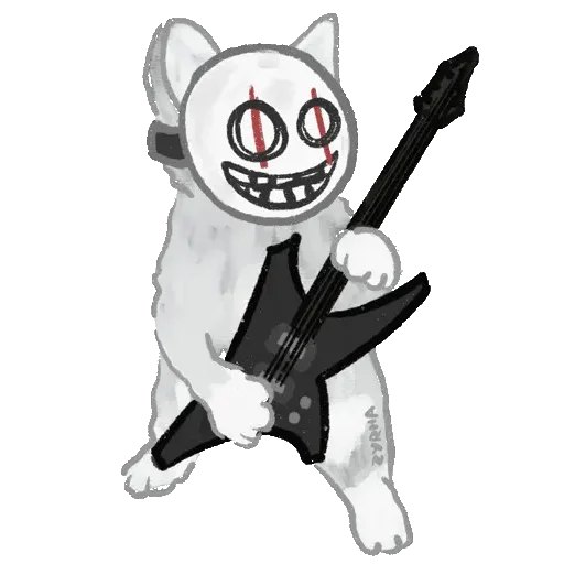 😀 Стикер «Metal cat» для Telegram