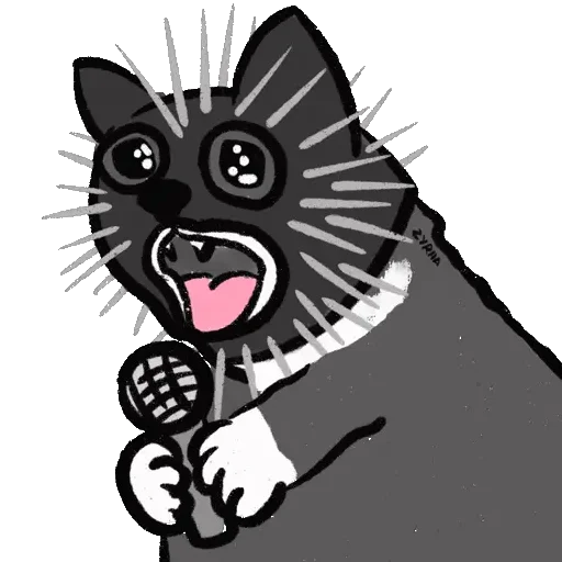 😀 Стикер «Metal cat» для Telegram