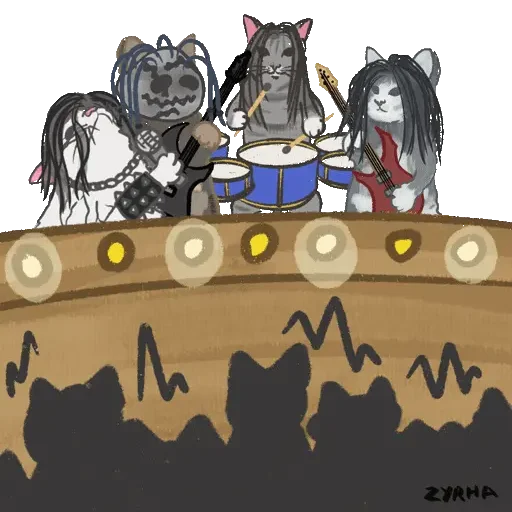 😀 Стикер «Metal cat» для Telegram