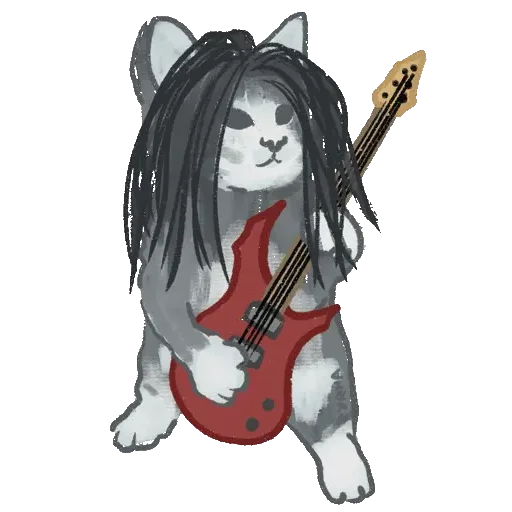 😀 Стикер «Metal cat» для Telegram