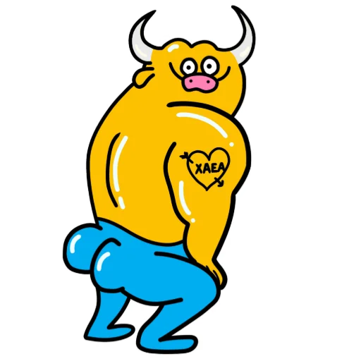 🖕 Стикер «Metall Bull» для Telegram