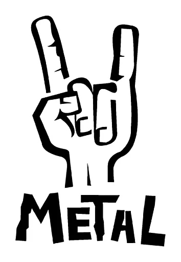 😟 Стикер «MetaL m/» для Telegram