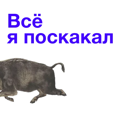 😁 Стикер «Метнулся» для Telegram