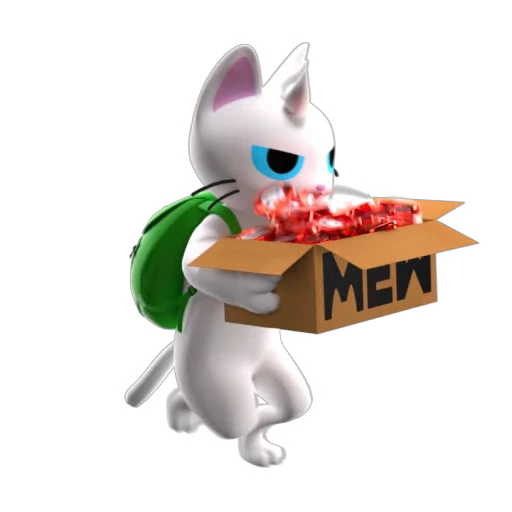 😮‍💨 Стикер «MEW 3D» для Telegram