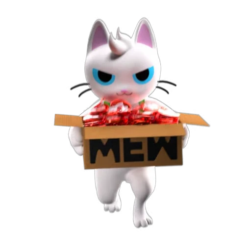 Стикерпак MEW 3D для Telegram