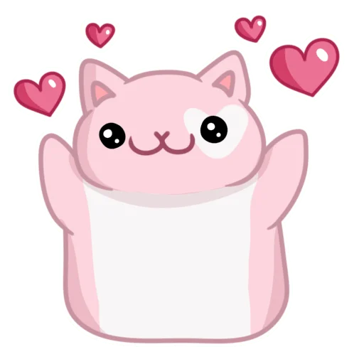 ❤️ Стикер «мяук!» для Telegram
