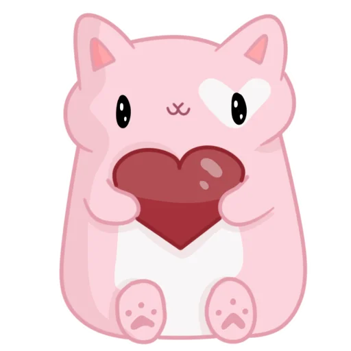 ❤️ Стикер «мяук!» для Telegram