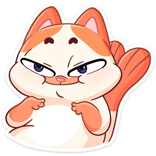 😌 Стикер «Стиль к набору Миу-Мяу.» для Telegram