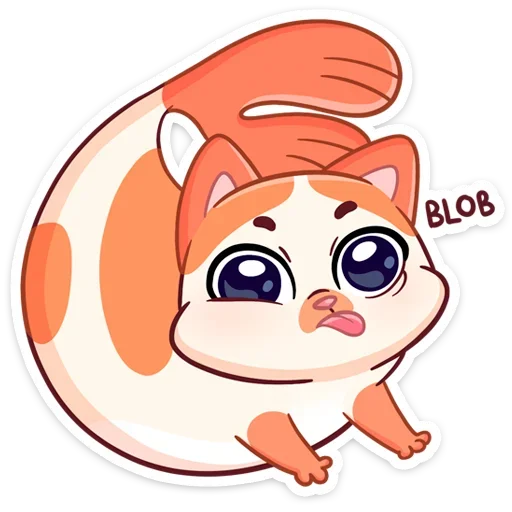 😛 Стикер «Стиль к набору Миу-Мяу.» для Telegram