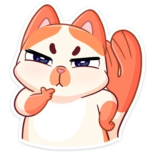 🤔 Стикер «Стиль к набору Миу-Мяу.» для Telegram