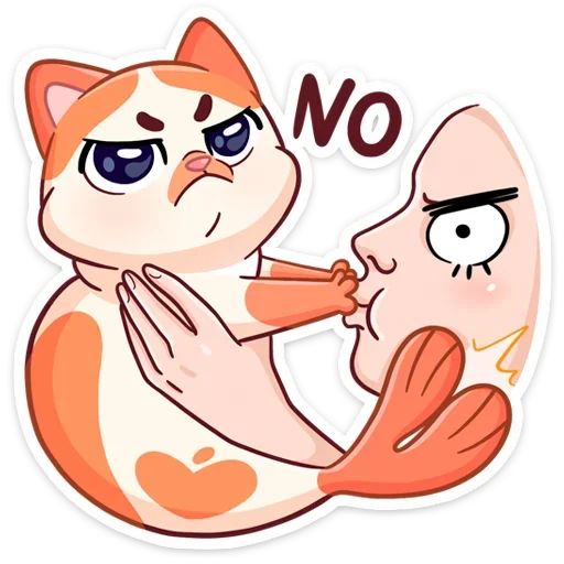 🙅‍♂️ Стикер «Стиль к набору Миу-Мяу.» для Telegram