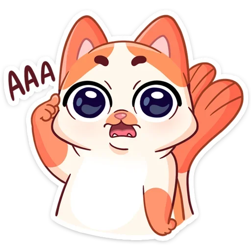 😐 Стикер «Стиль к набору Миу-Мяу.» для Telegram