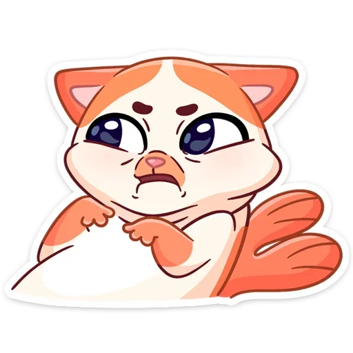 😕 Стикер «Стиль к набору Миу-Мяу.» для Telegram