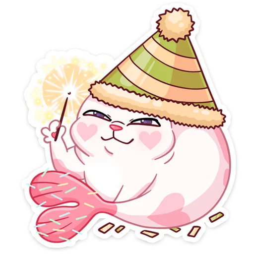 🥳 Стикер «Миу-Ням» для Telegram