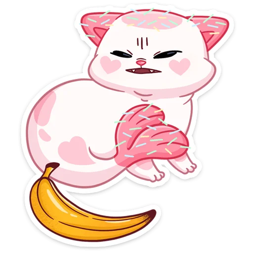 🍌 Стикер «Миу-Ням» для Telegram