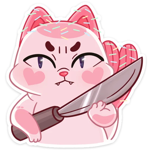 🔪 Стикер «Миу-Ням» для Telegram