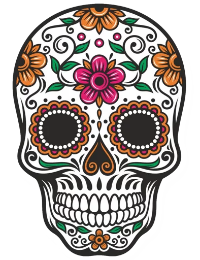 🌸 Стикер «Mexican Skulls» для Telegram