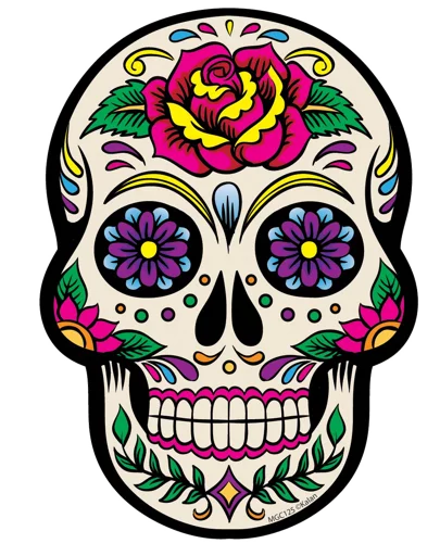 😜 Стикер «Mexican Skulls» для Telegram