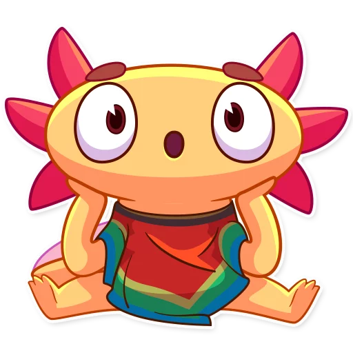 😯 Стикер «Mexican Axolotl» для Telegram
