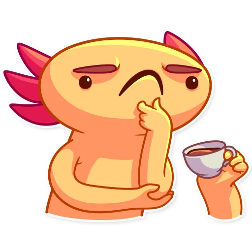 🤔 Стикер «Mexican Axolotl» для Telegram