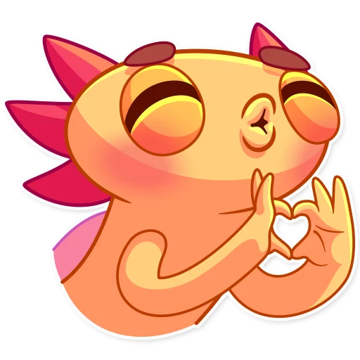 😘 Стикер «Mexican Axolotl» для Telegram