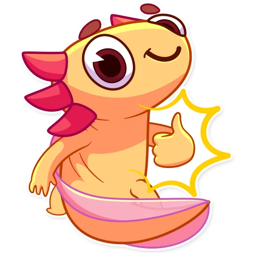 👍 Стикер «Mexican Axolotl» для Telegram