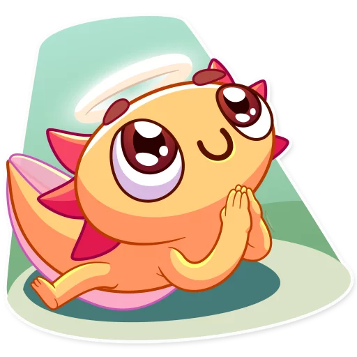 😇 Стикер «Mexican Axolotl» для Telegram