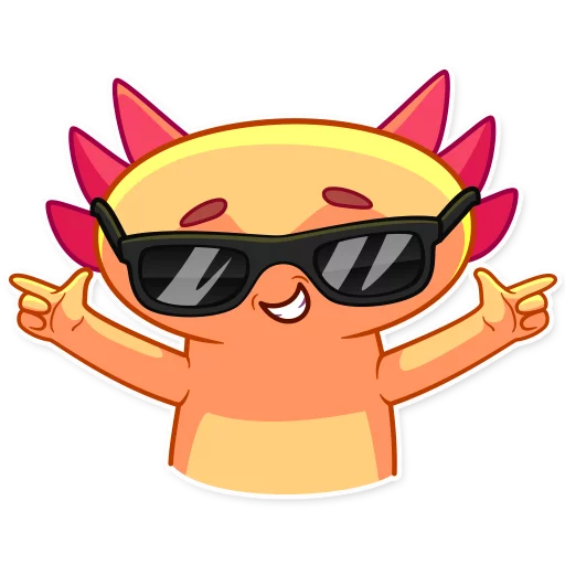 😎 Стикер «Mexican Axolotl» для Telegram