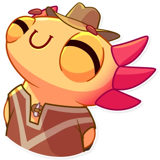 😌 Стикер «Mexican Axolotl» для Telegram