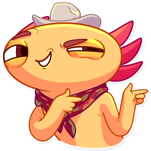 😏 Стикер «Mexican Axolotl» для Telegram