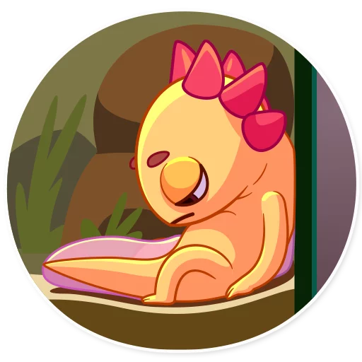 😔 Стикер «Mexican Axolotl» для Telegram