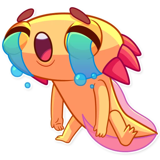 😭 Стикер «Mexican Axolotl» для Telegram