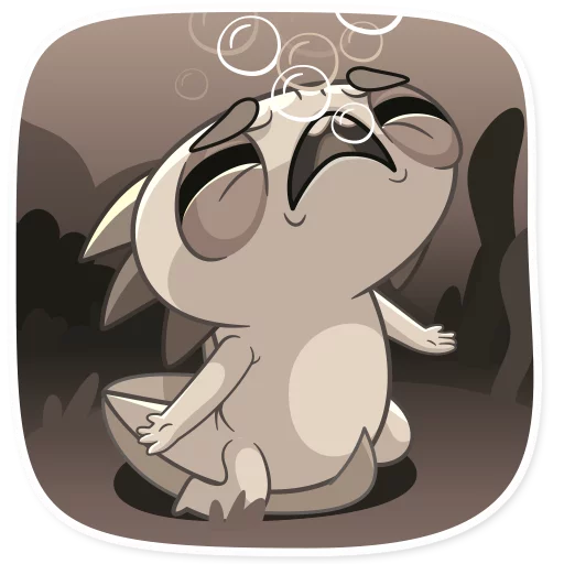 😫 Стикер «Mexican Axolotl» для Telegram