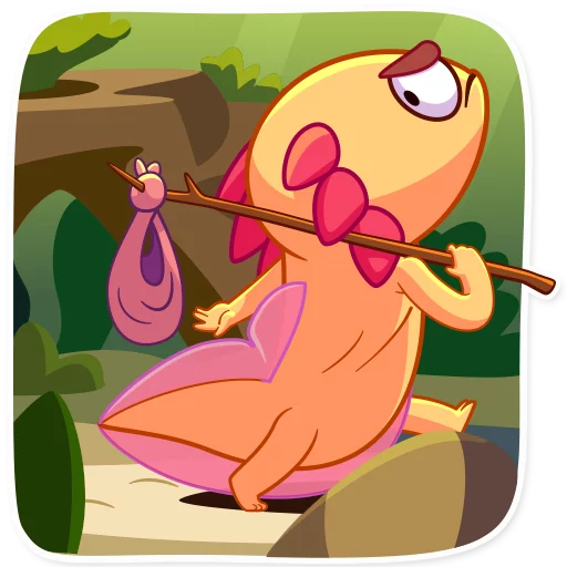 😒 Стикер «Mexican Axolotl» для Telegram