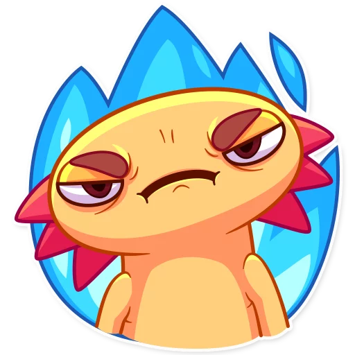 😠 Стикер «Mexican Axolotl» для Telegram