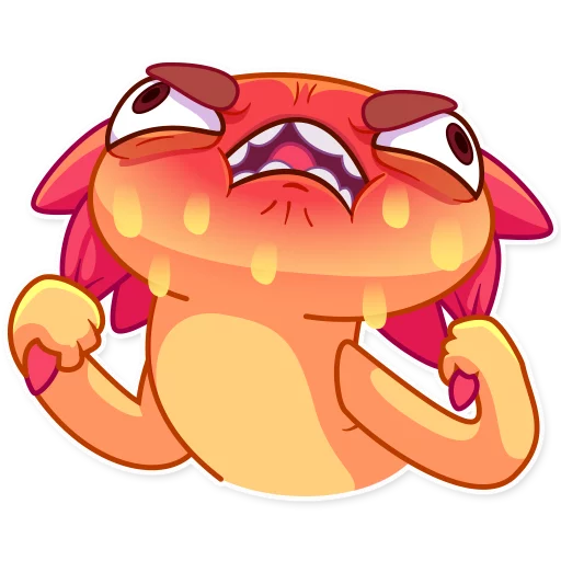 😡 Стикер «Mexican Axolotl» для Telegram